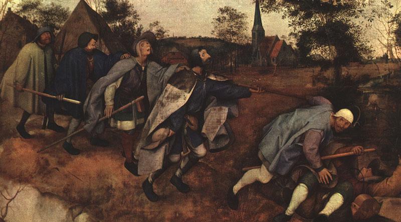 BRUEGEL, Pieter the Elder The Parable of the Blind Leading the Blind f Germany oil painting art